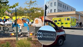 Evakuace hořovické nemocnice z důvodu nahlášení bomby