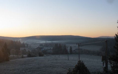 Na Kvildě naměřili čtyři stupně pod nulou.