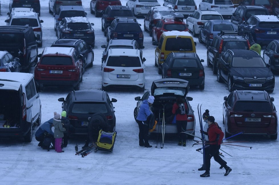 Češi vyrazili na hory (23.1.2022)