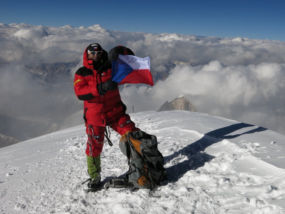 Radek Jaroš na vrcholu