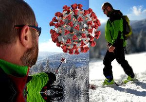 Michal Čížek se kvůli koronaviru nemůže věnovat své práci lyžařského instruktora, podal si proto osobitý inzerát na novou práci.