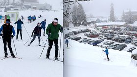 Češi na horách: Běžkaři vzali stopy útokem, nával nejen v Bedřichově (30.1.2021)