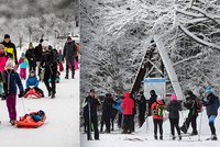 Běžkaři vzali hory útokem: „Už toho máme plné zuby!“ Skiareál u Ostravy otevřel na protest