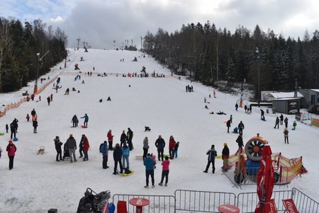 Češi na horách: Skiareál Vaňkův kopec na Ostravsku (31.1.2021)