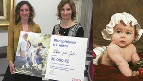 Ředitelka projektu dětského hospice Dům pro Julii Radka Vernerová (vlevo) s primátorkou Brna Markétou Vaňkovou. Hospic bude pojmenovaný po sedmiměsíční Julince, která zemřela na meningitidu.