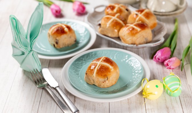 Anglické hot cross buns