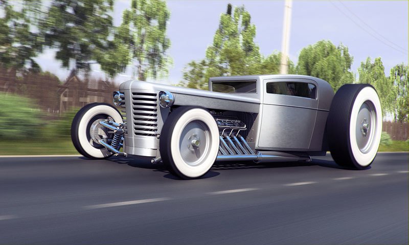 Hot rod inspirovaný traktorem MTZ