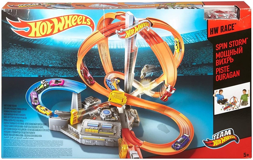 Hot Wheels Spin Storm Track Set