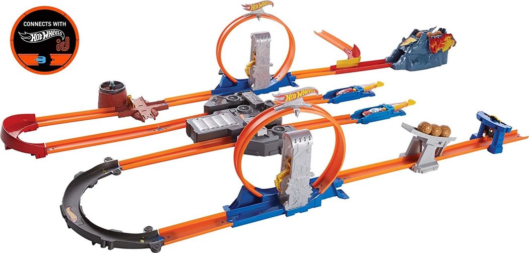 Hot Wheels Track Builder Total Turbo Takeover Track Set