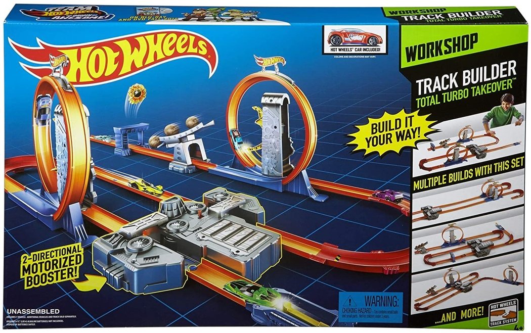 Hot Wheels Track Builder Total Turbo Takeover Track Set