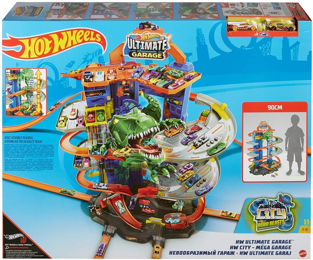 Hot Wheels City Robo T-Rex Ultimate Garage