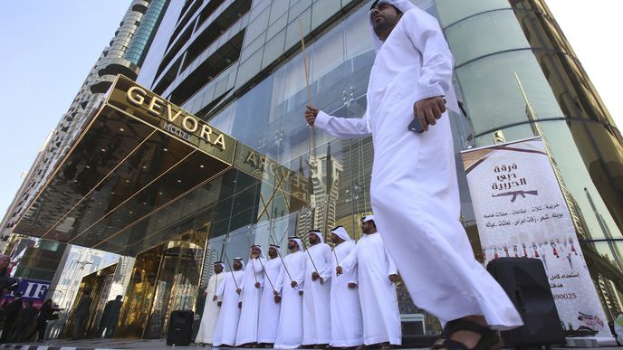 Nejvyšší hotel světa Gevora Hotel v Dubaji.