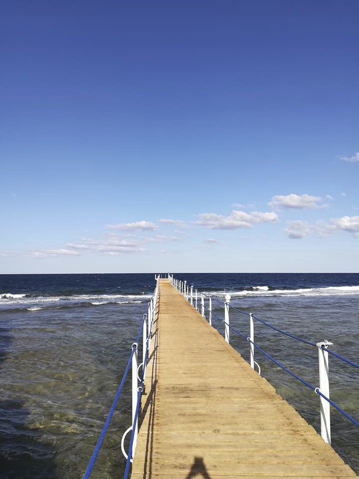 Molo u hotelu Calimera Habiba Beach Resort v egyptském Marsá Alam