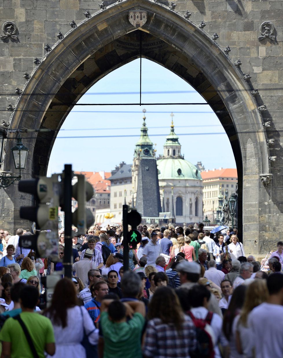 Turisté v Praze