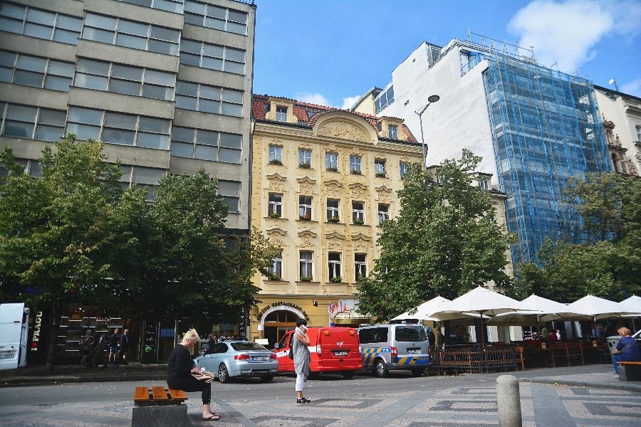 Hotel Juliš den po požáru.