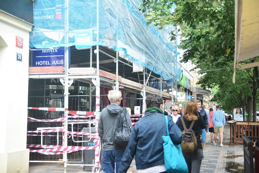 Hotel Juliš den po požáru