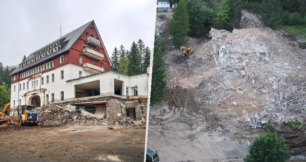 Tradiční šumavské sídlo se proměnilo v ruiny: Ministerstvo se s krásným hotelem Rixi nepáralo