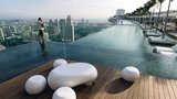 Singapur: Vyhlídková terasa v jednom z nejdražších hotelů světa