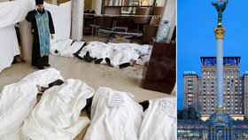 Hotel Ukrajina se změnil v provizorní ošetřovnu a bohužel i márnici