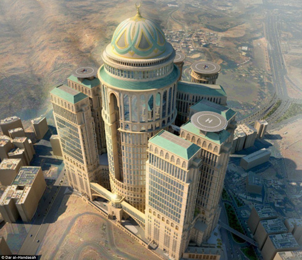 V Mekce v Saúdské Arábii postaví největší hotel na světě, bude mít 10 tisíc pokojů 