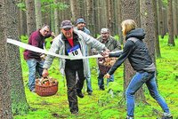 Kuriózní soutěž Nedělního Blesku: První mistrovství světa ve sběru hub