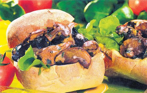 Američani se můžou divit – v Česku umíme »mushroom-burger «.