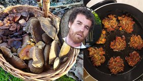 Březen, do lesa vlezem! Tomáš (33) našel dvě kila hlívy a přidal recept!