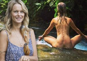 Helena Houdová meditovala nahá v řece.