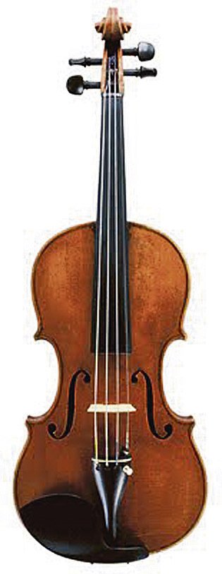 I tyto krásné housle pražského Stradivariho Ferdinanda Augusta Homolky, můžete na výstavě vidět