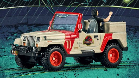 Hot Wheels chystá Jeep z Jurského parku. Nechybí ani slavný herec