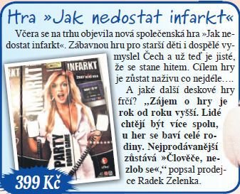 Hra »Jak nedostat infarkt«