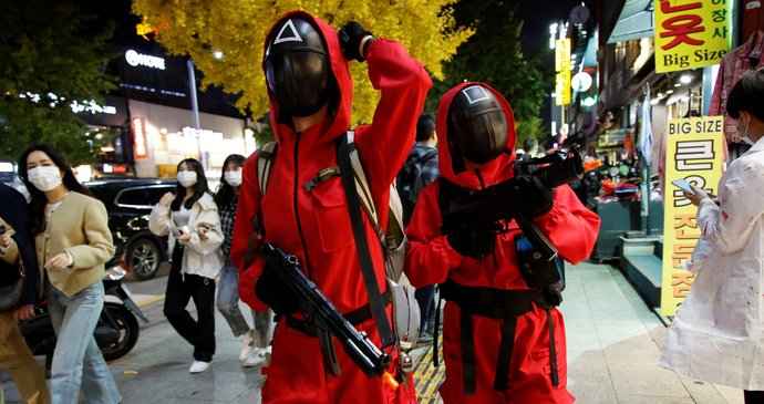Halloweeen 2021 v Jižní Koreji: Ve znamení Hry na oliheň