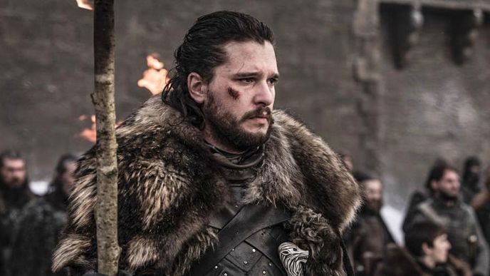 Jon Snow/Aegon Targaryen ve čtvrtém dílu 8. řady Hry o trůny