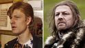 Sean Bean v roce 1984 a jako Ned Stark.