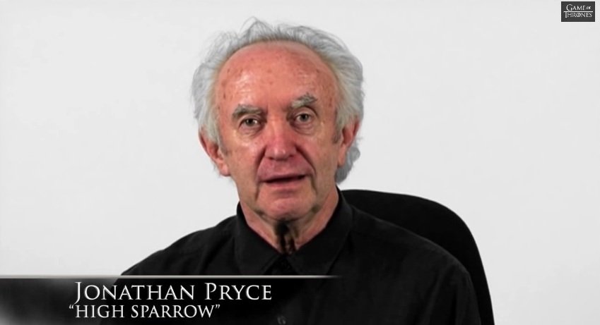 Známý Jonathan Pryce si zahraje zbožného High Sparrow.