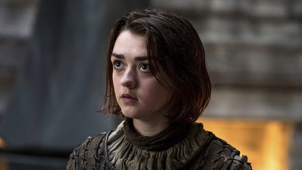 Maisie Williams jako Arya Stark.