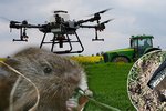 Zemědělci nasadili do boje proti hrabošům drony