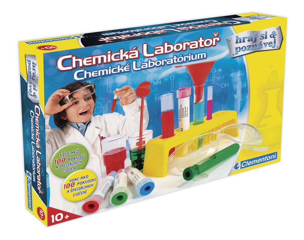 10-11 let - Chemická laboratoř, Cena: 599 Kč, Seznámení dětí s jednoduchými chemickými pokusy.