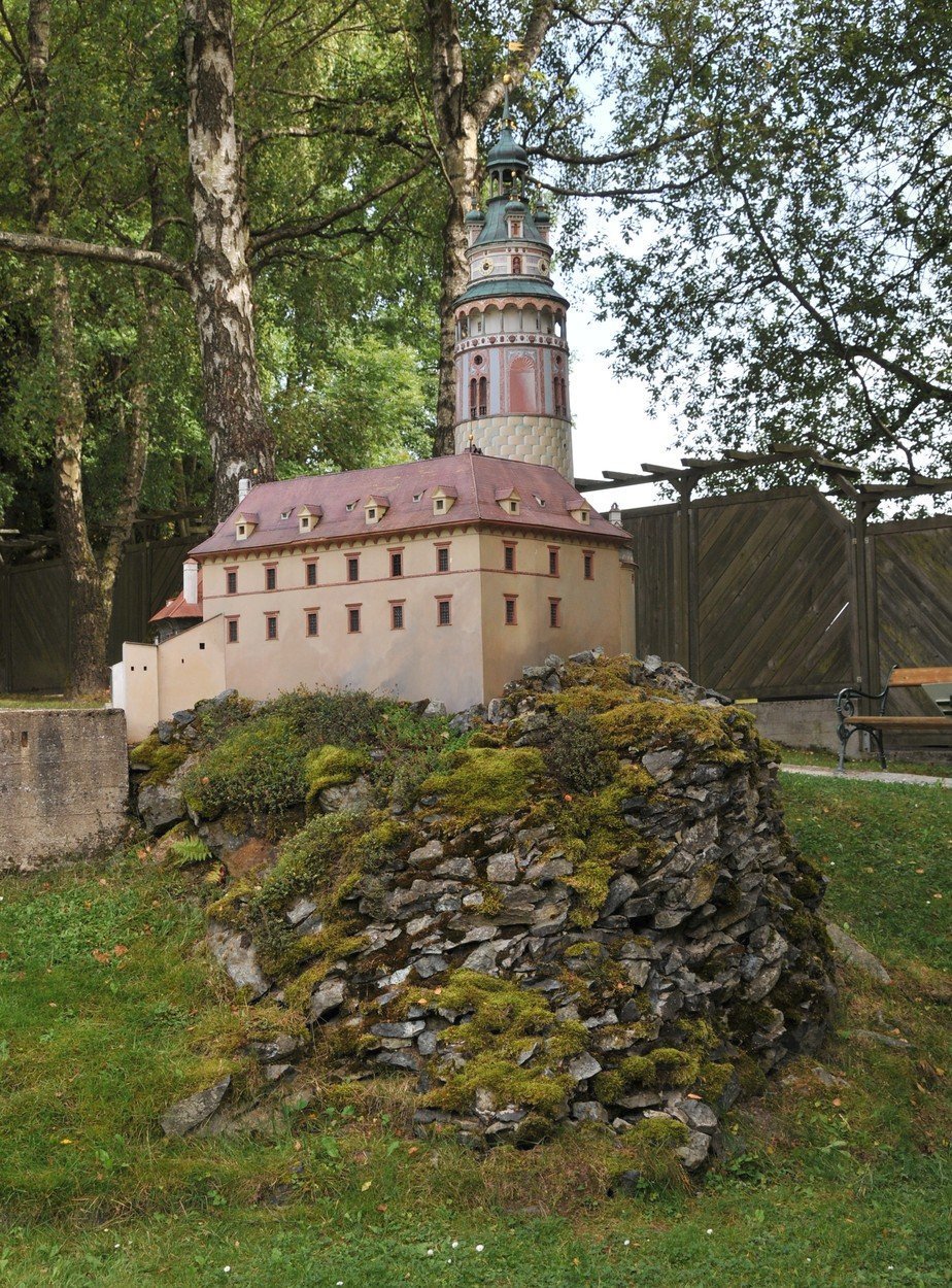 Hrad a zámek Český Krumlov - park miniatur Boheminium