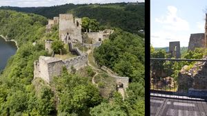 Unikátní výhled z ruiny hradu: Archeologové po staletích zpřístupní nový palác Cornštejnu