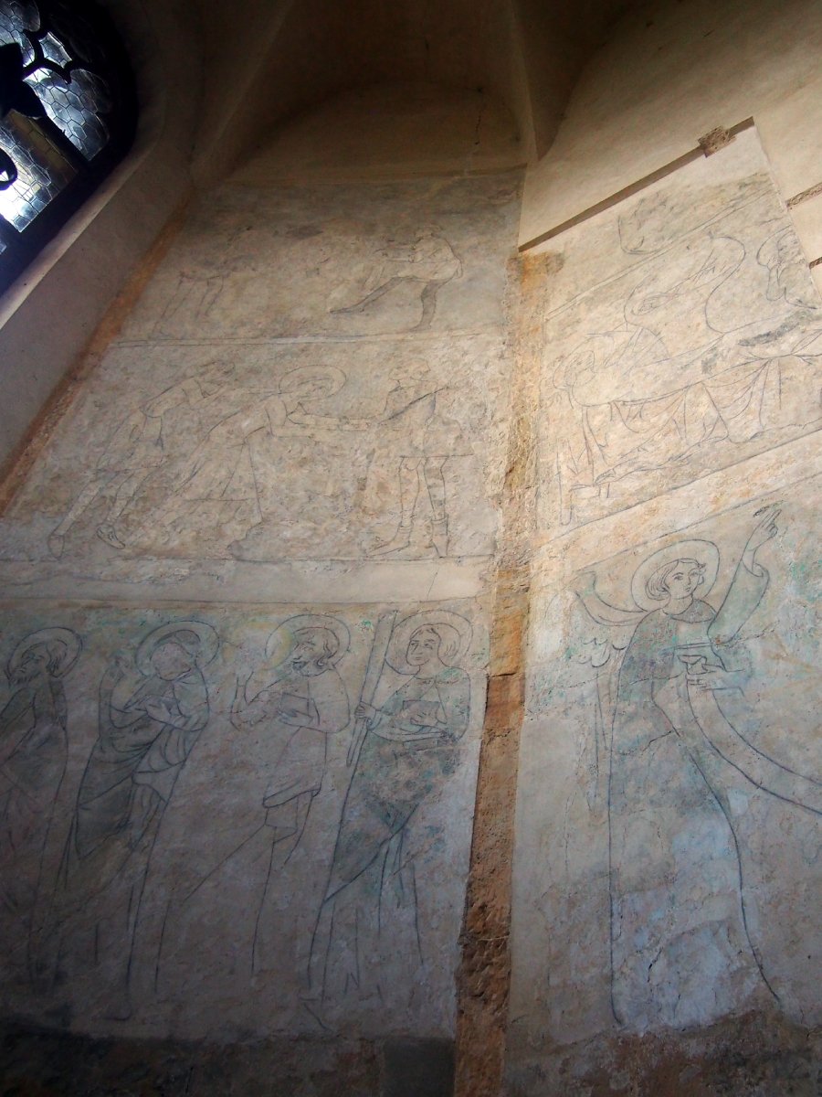 Hrad Houska - fresky v kapli
