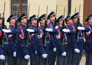 Slavnostní střídání Hradní stráže na Pražském hradě (28. 10. 2021)