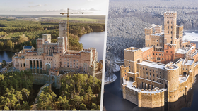 Replika středověkého hradu roste v chráněné oblasti: Projekt za miliardy nemá povolení ani majitele!