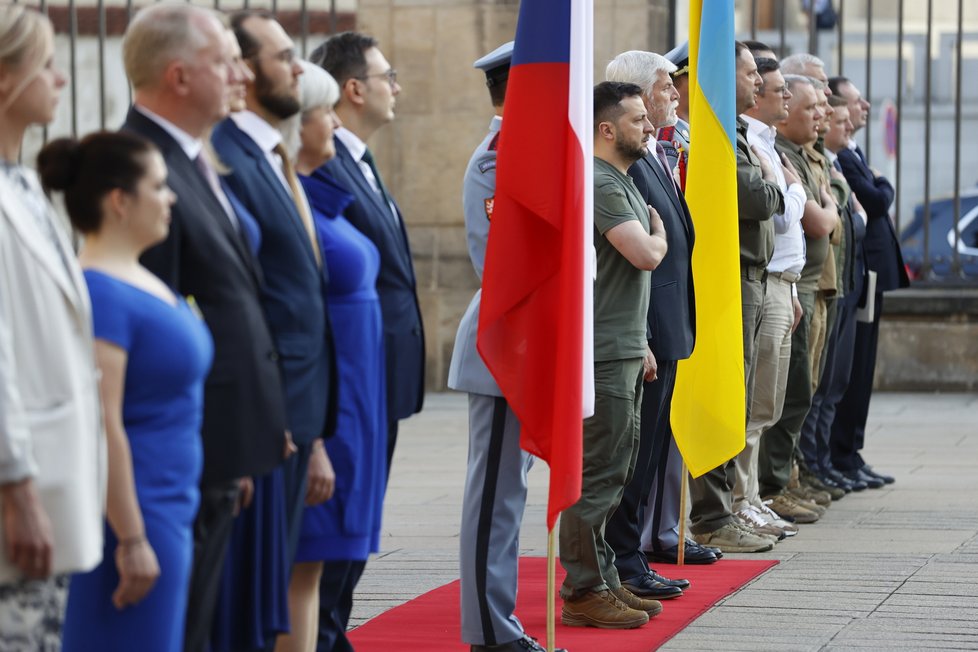 Volodymyr Zelenskyj přijel na Hrad (6. 7. 2023).