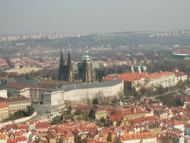 Pražský hrad z výšky