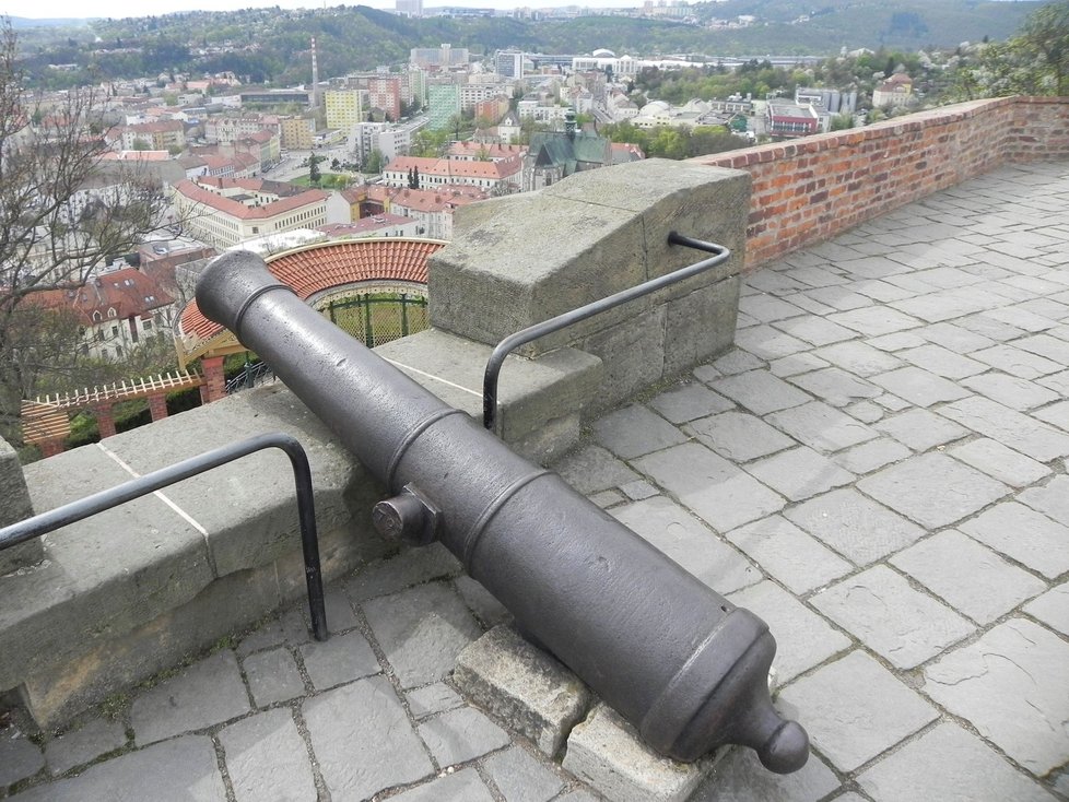 Výhled z hradu Špilberku na Staré Brno