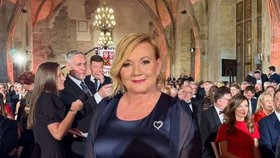 Předávání státních vyznamenání na Hradě: Exministryně financí Alena Schillerová (ANO) (28.10.2025)