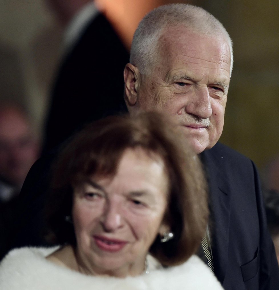 Bývalý prezident Václav Klaus a jeho choť Livia Klausová