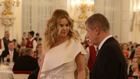 Ples na Hradě: Ministr financí Andrej Babiš s partnerkou Monikou