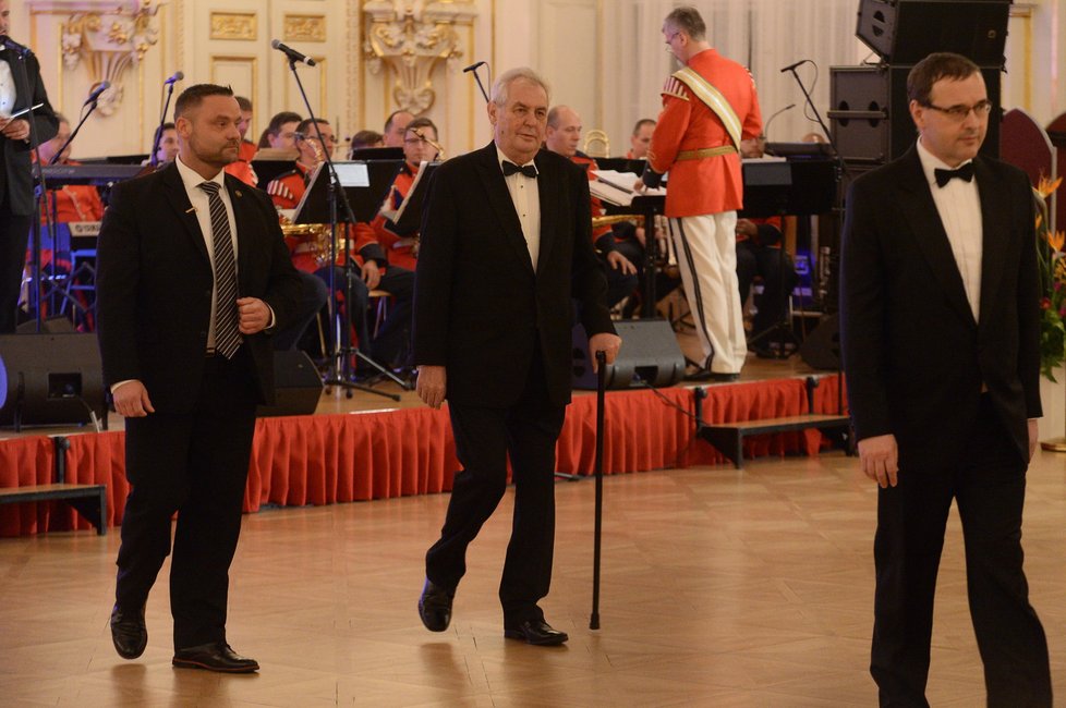 Ples na Hradě: Prezident Miloš Zeman